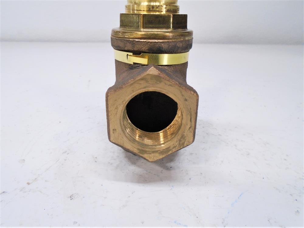 Honeywell 1" NPT Bronze 2 Way Single Seated Steam Valve, V5011G 1079 2